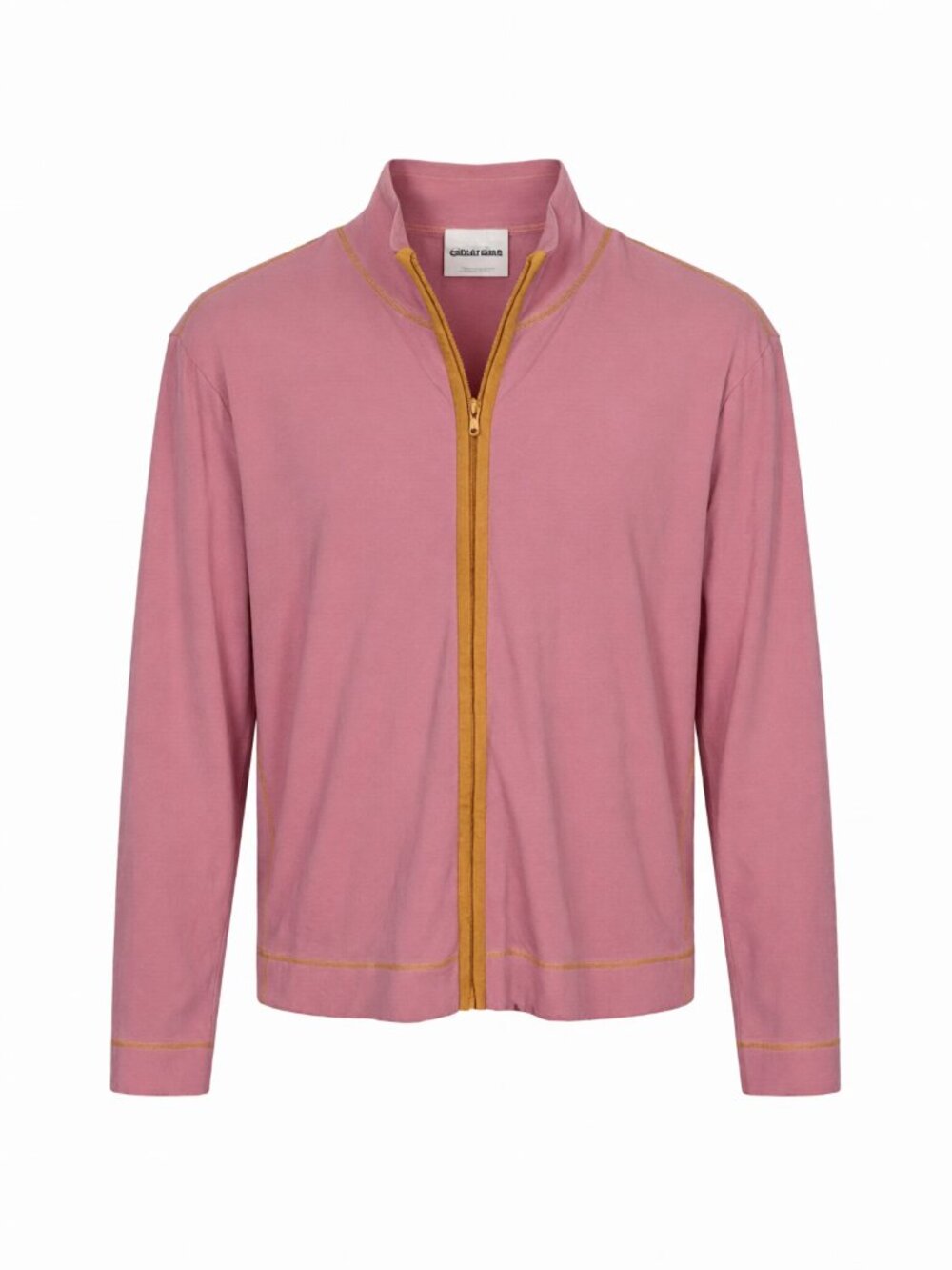 Michael Simon Pink Orange Women's Zip-Up Jacket M Pink Flamingo Embroidery